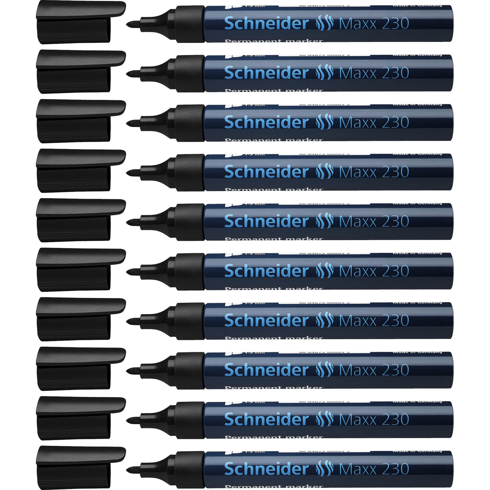 Schneider Marker Pen 230 Black 1-3 mm Permanent Refillable with Aluminium Barrel