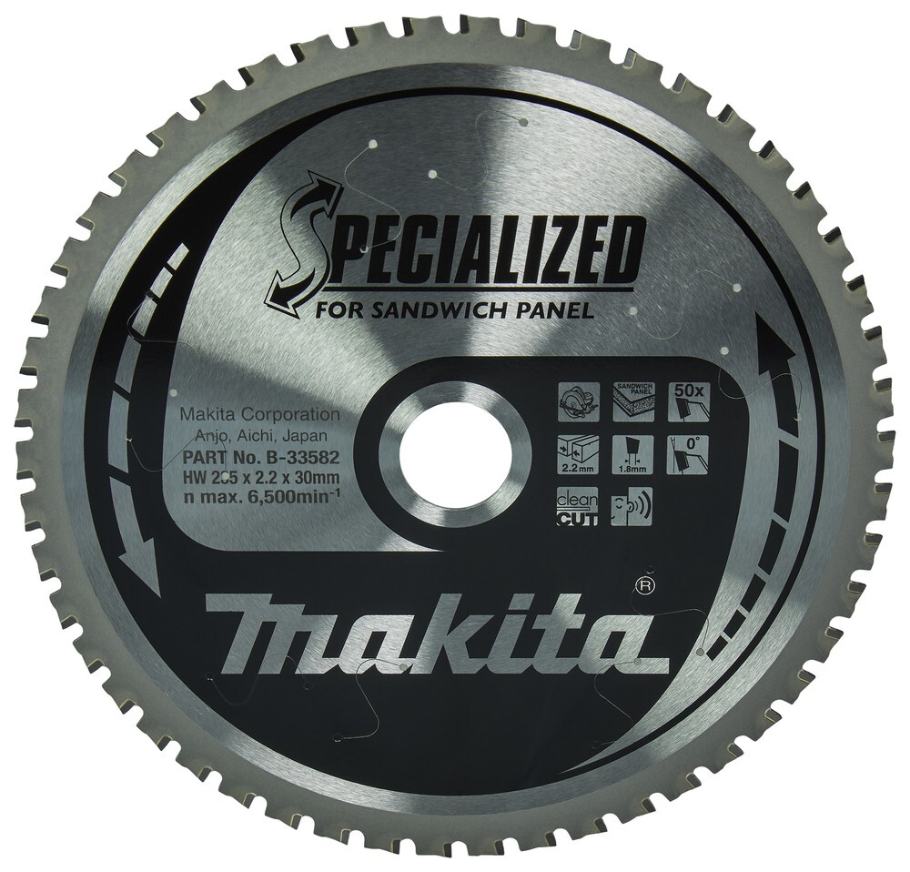Lama specialized TCT per sandwich Ø235mm foro 30mm 50 denti Makita B-33582