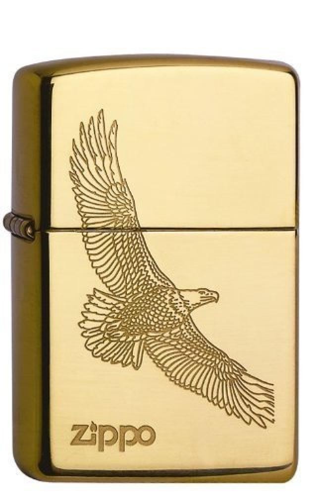 (TG. One Size) Zippo Lighter, Ottone, Gold, One Size - NUOVO