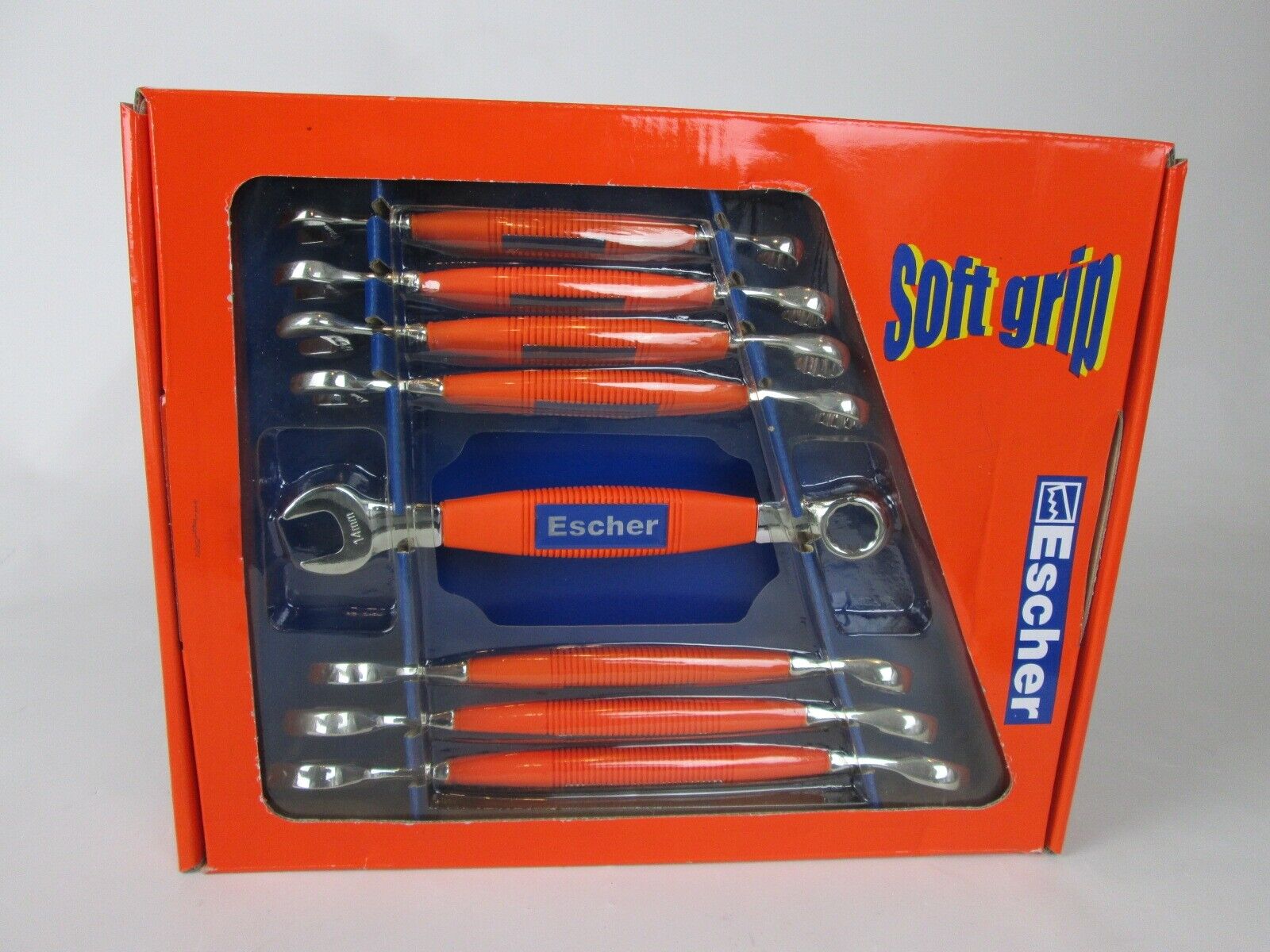 SET 8 PZ CHIAVI INGLESI E AD ANELLO CON IMPUGNATURA ANTISCIVOLO ESCHER