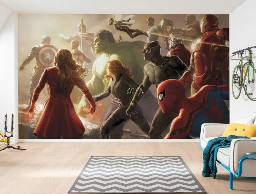 Marvel Foto Parati Tessuto Non con Licenza Gigante Misura 500x280cm Interi Set
