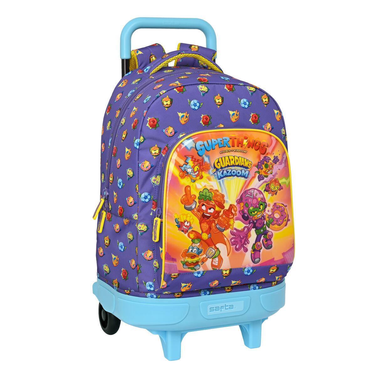 Trolley per la Scuola SuperThings Guardians of Kazoom Viola Giallo (33 x 45 x 2
