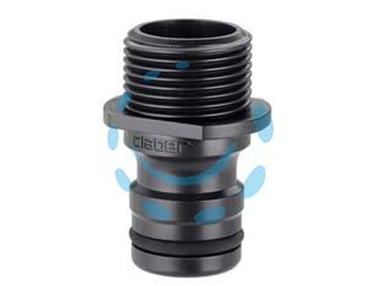 Q.TA'. 2 ADATTATORE M 3/4â€ AQUAMASTER MAX-FLOW IN BLISTER 9642