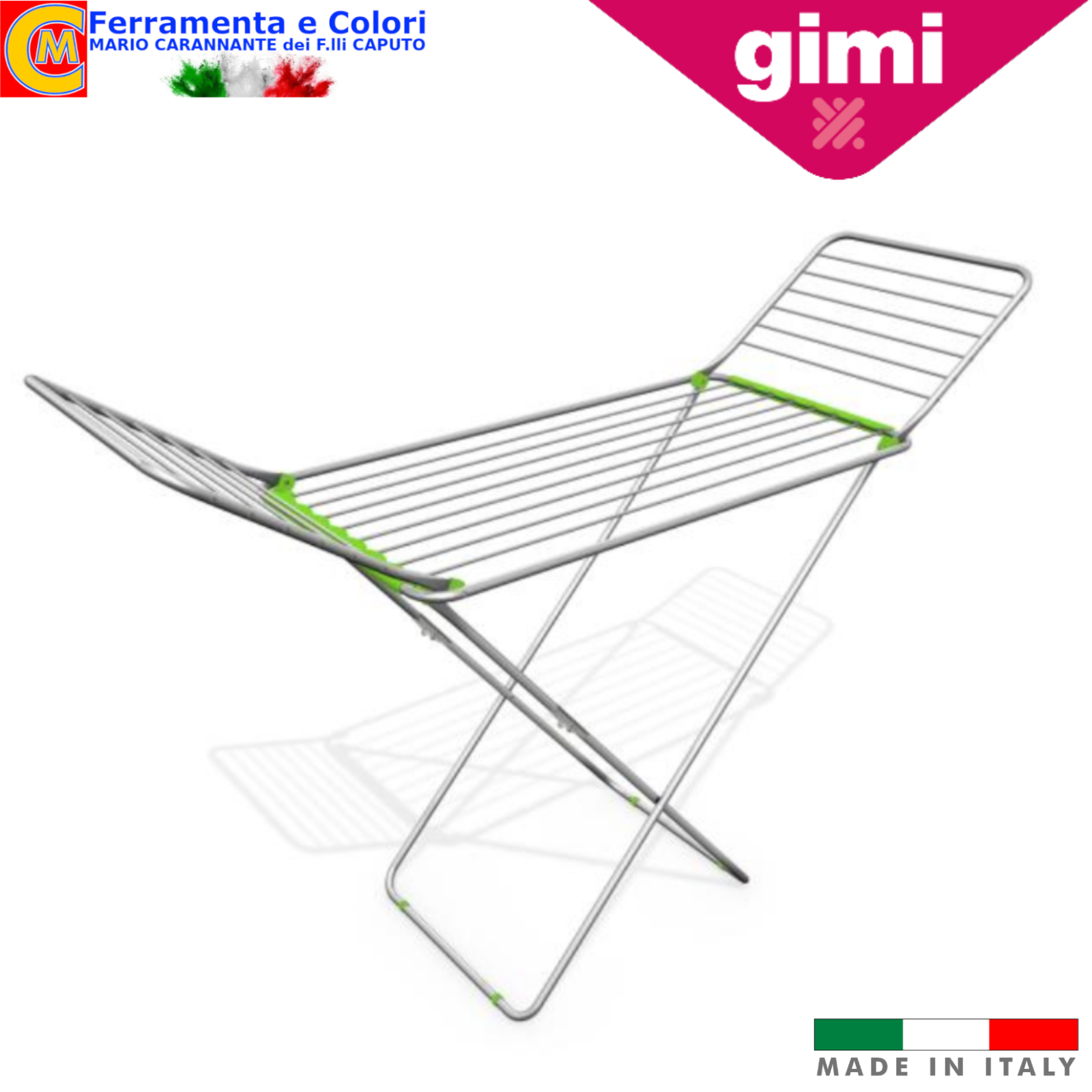 Stendibiancheria in Alluminio GIMI ALUTECH Stendino Cavalletto Ripiegabile
