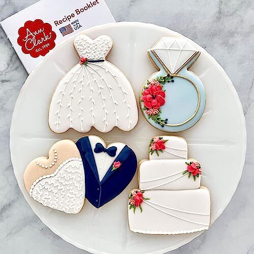 Ann Clark Cookie Cutters Ensemble de 4 emporte-pièces mariage avec (Y8A)