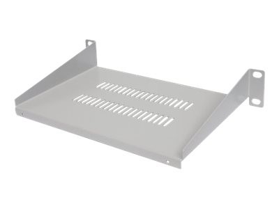 Intellinet 714983 Mensola per scaffale Grigio Acciaio 25 kg 1U 25,4 cm (10")