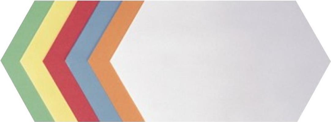 FRANKEN Moderationskarte, Königswabe, 297 x 165 mm, sortiert in den Farben: weiß
