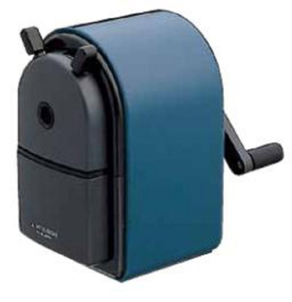 Uni KH-20 Hand Crank Wooden Pencil Sharpener - Blue (japan import) (R8K)
