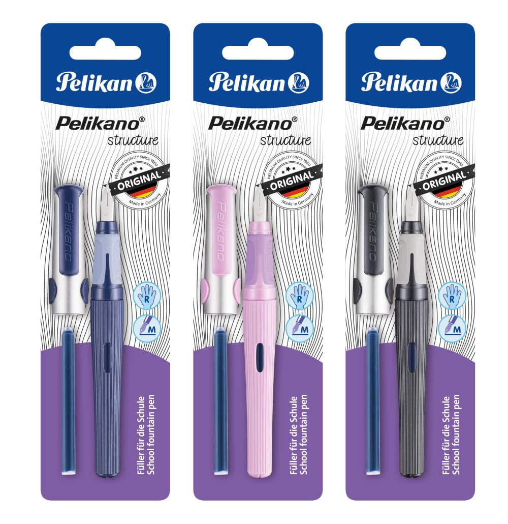 Pelikan Pelikano Penna stilografica per destrorsi, design elegante, per (K5U)