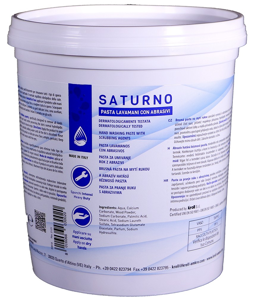 PASTA LAVAMANI SATURNO LT.5 PZ 4