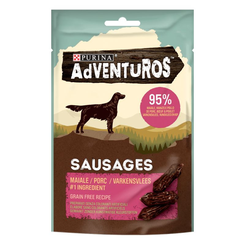 Adventuros Cane High Meat Sausage 70gr Maiale