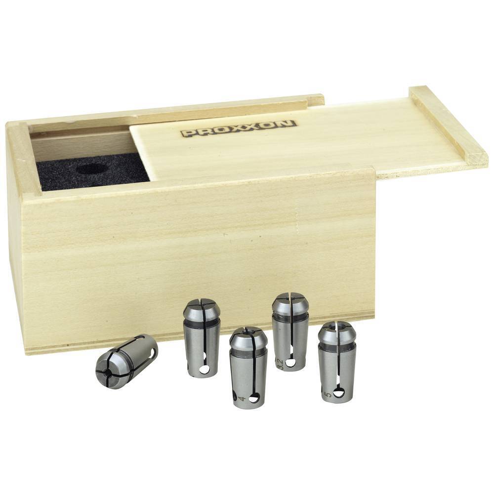 Kit pinze di serraggio, 5 pezzi per fresatrice fine FF 230 Proxxon Micromot 24