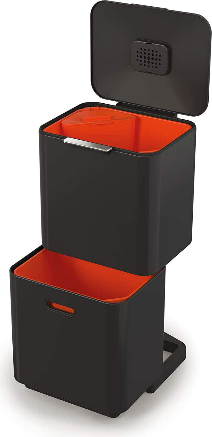 Pattumiera Totem Max 60 Litri Nero Joseph Joseph 30106
