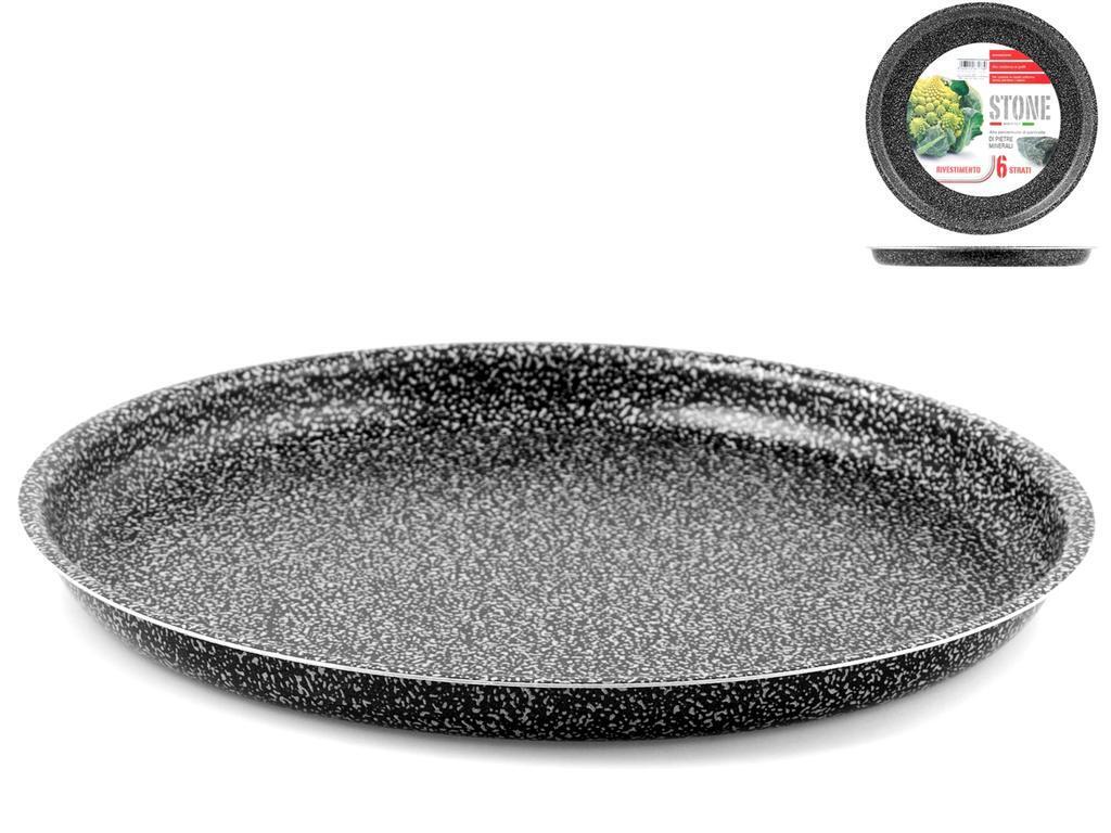 HOMe Stampo Pizza Antiaderente 'Stone' Tondo Cm36