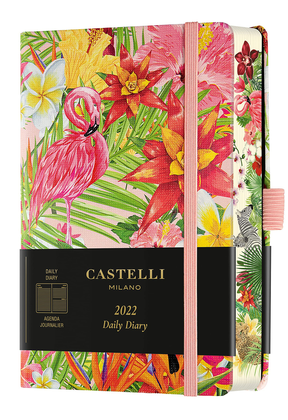 Castelli Milano 0QM2BI-005, EDEN Flamingo Diary 2022 9x14 cm Giornaliera (y3l)