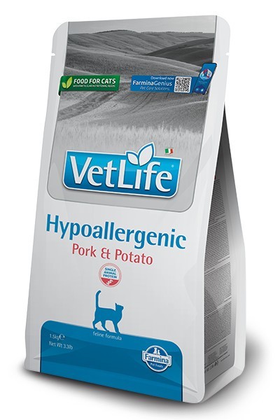 Farmina Vet Life Hypoallergenic per Gatti con Maiale e Patate da 400 gr 