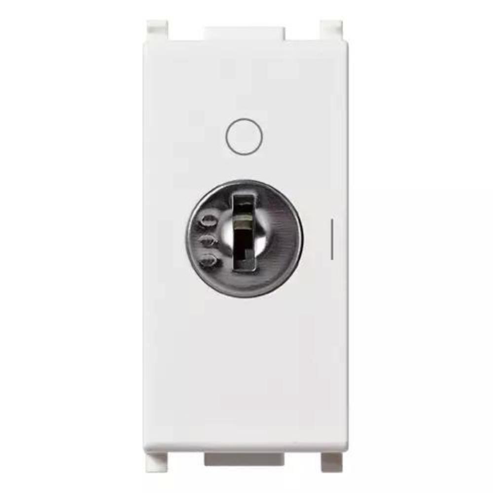 VIMAR PLANA - INTERRUTTORE 2P 16AX +CHIAVE UNIFICATA BIANCO 14083CU