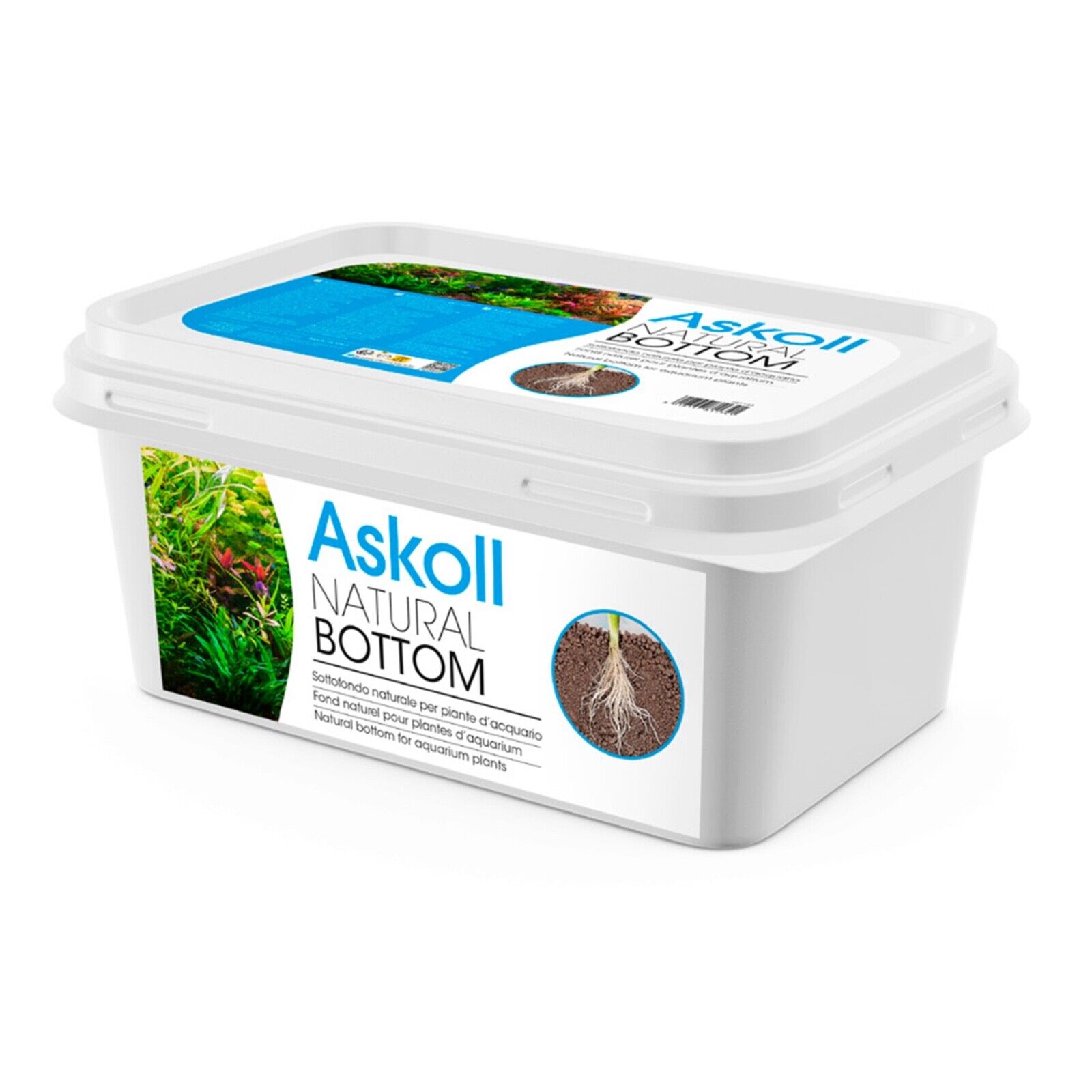 ASKOLL NATURAL BOTTOM 2,5 KG FONDO FERTILE SOTTOFONDO NATURALE PIANTE ACQUARIO