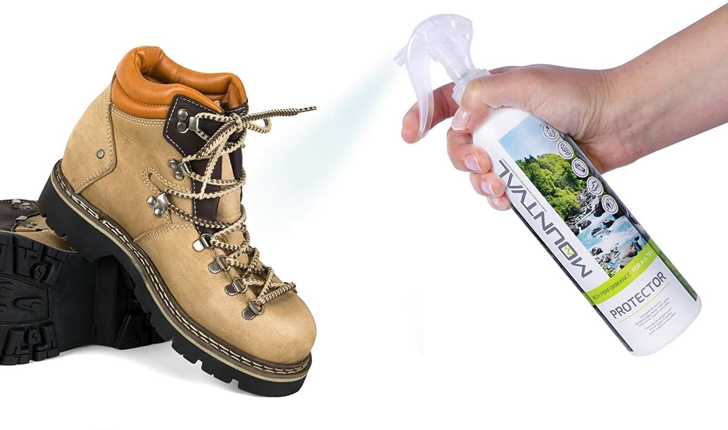 Impermeabilizzante spray protettivo anti acqua per scarpe goretex e da montagna