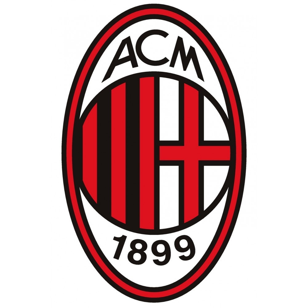 Cialda In Ostia Scudetto Milan Calcio Torta Decorazioni Dischi Commestibile