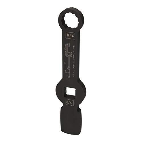 3/4" Slogging 12 point spanner with 2 striking faces, 24 mm