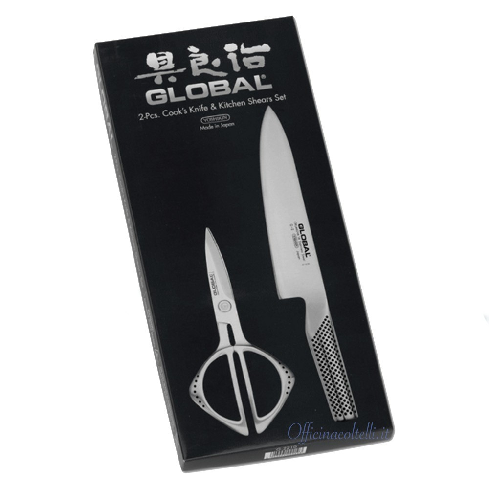 Global Coltello Cuoco e Forbice giapponesi G2210:G02 + GKS210