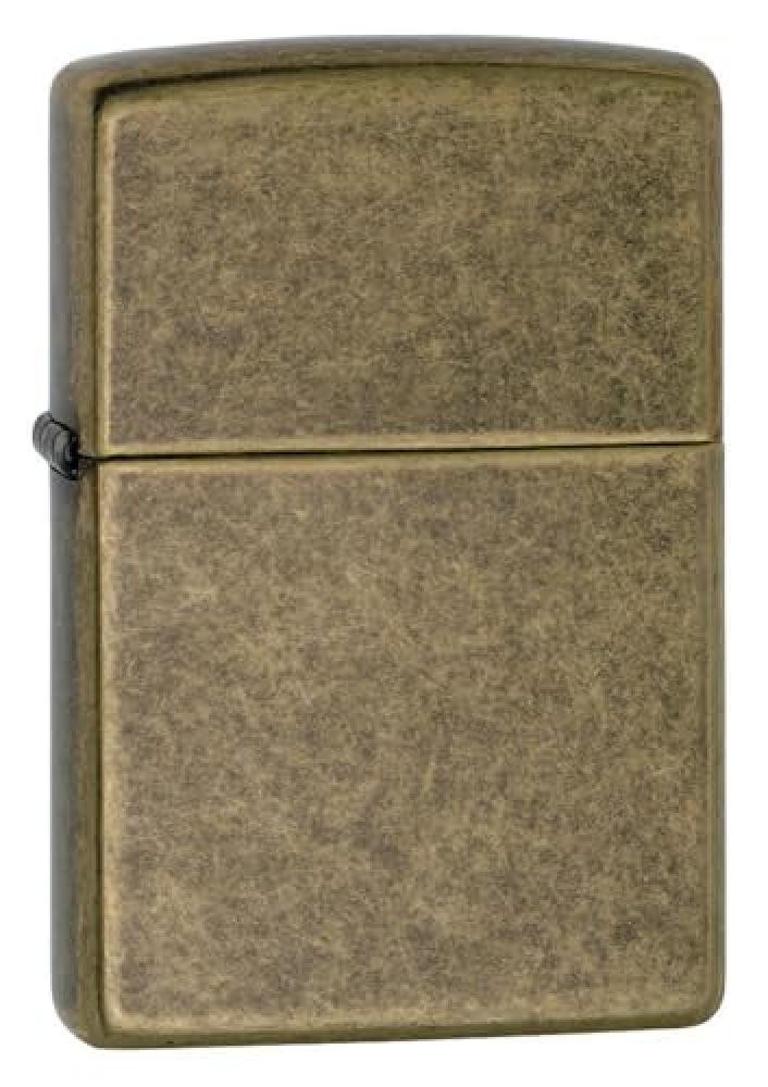 (TG. Standard) Accendino Zippo® Classic Antique Brass 201FB, Accendino Antivent