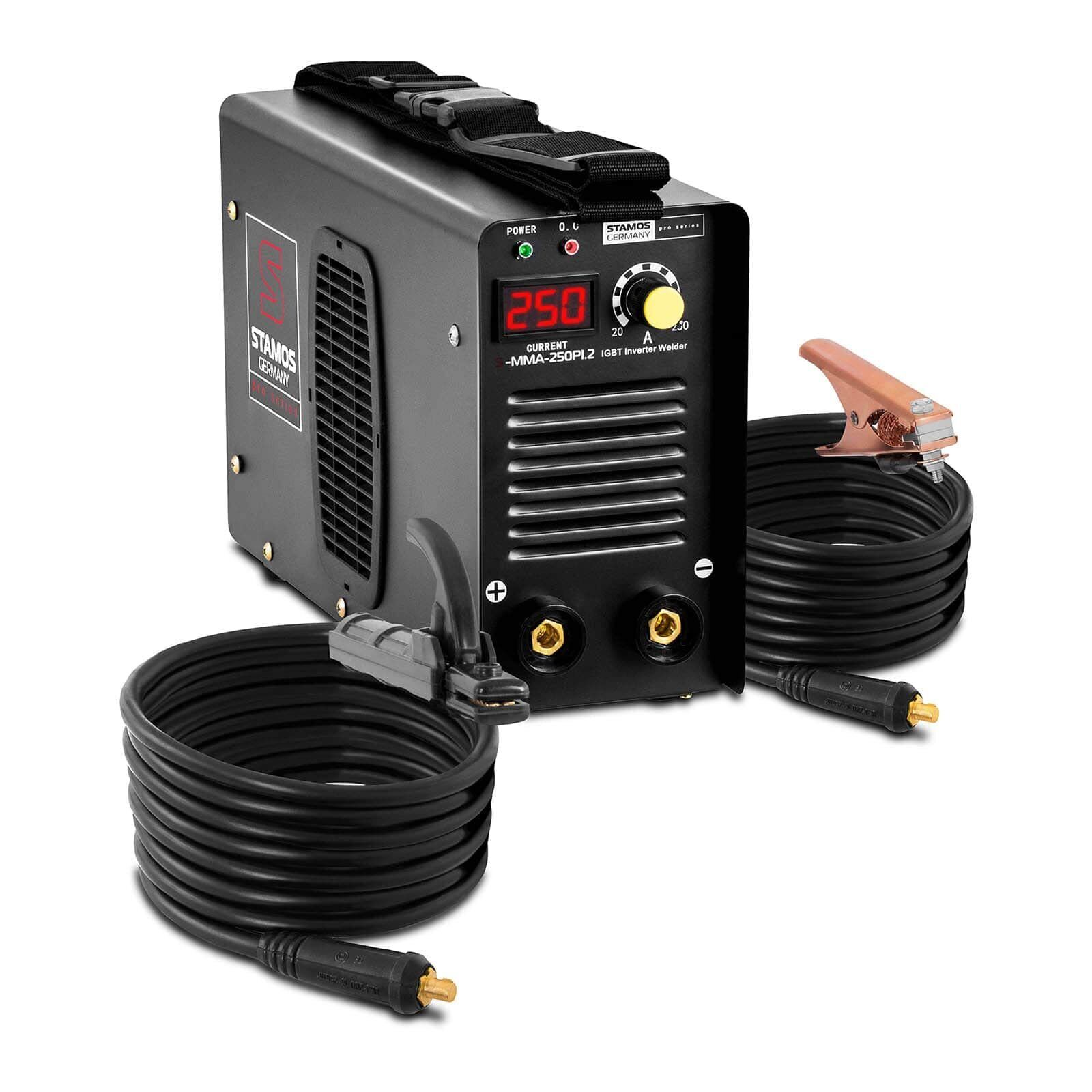 Stamos Germany S-MMA-250PI.2 Saldatrice Inverter Elettrodo Professionale (250 A,