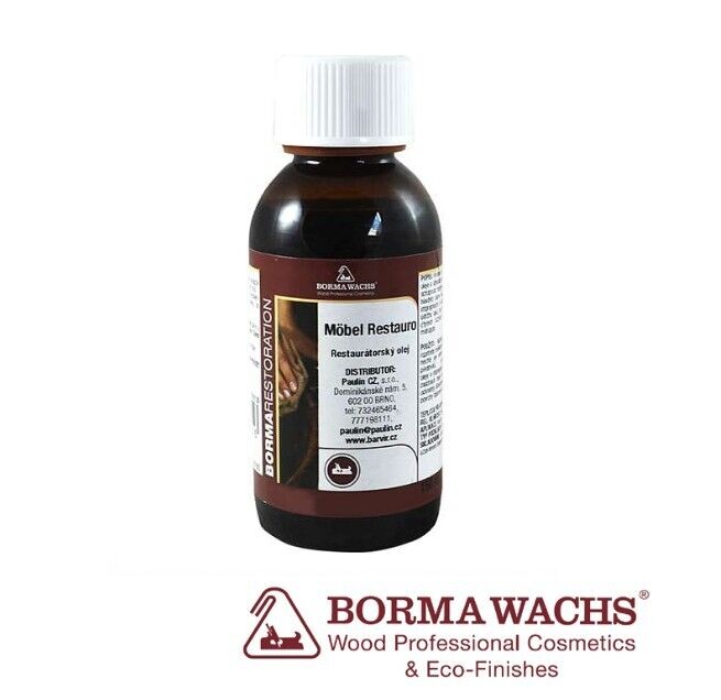 Olio restauro per mobili 150ml Borma Wachs “Legno Scuro”