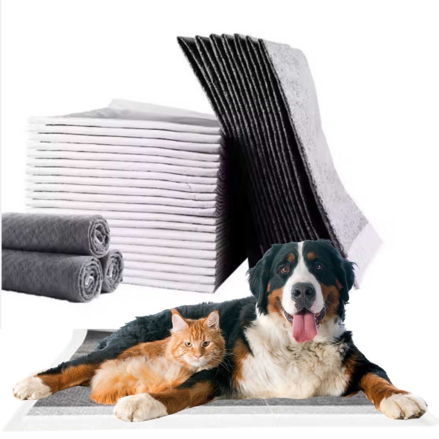 Mama Shop 30 pz Tappetini Assorbenti per Cani 60x90 ai Carboni Attivi, Traverse