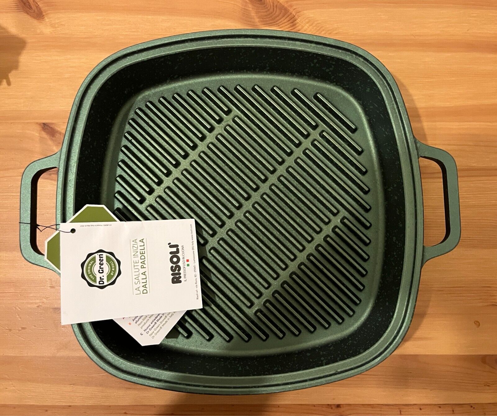 Vaporgrill con Coperchio Dr. Green® Vaporiera Grill cm 26x26 Extra Induction