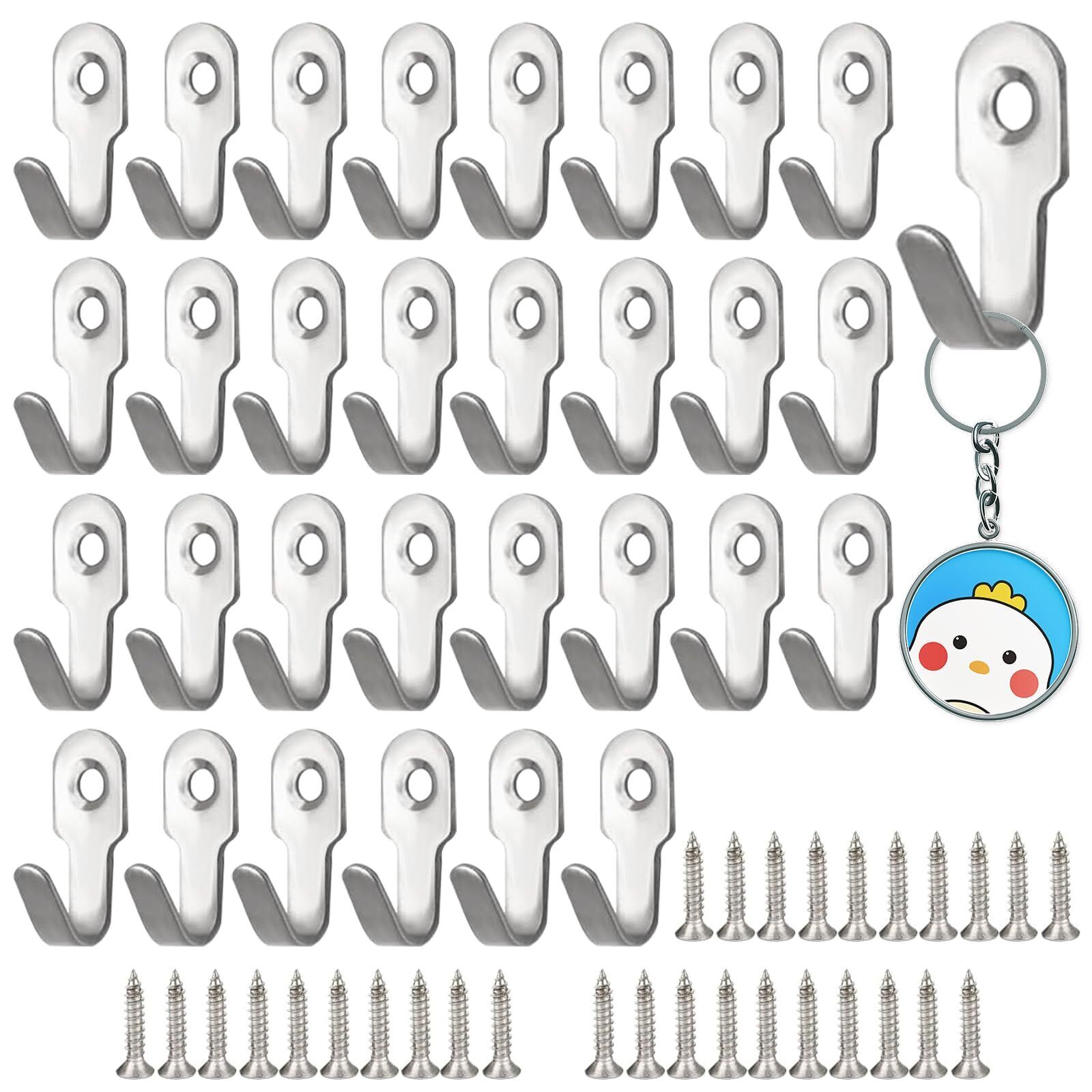 30 Pezzi Ganci Piccoli Vintage, Ganci appendiabiti Vintage, Gancio (m2S)