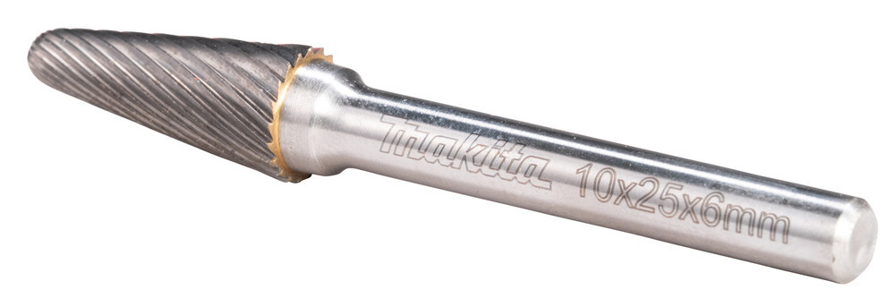 Makita B-52803 Fresa Tondo Conica 10x25 mm Ø6 mm (3/8x1" Ø1/2") Dente Singolo