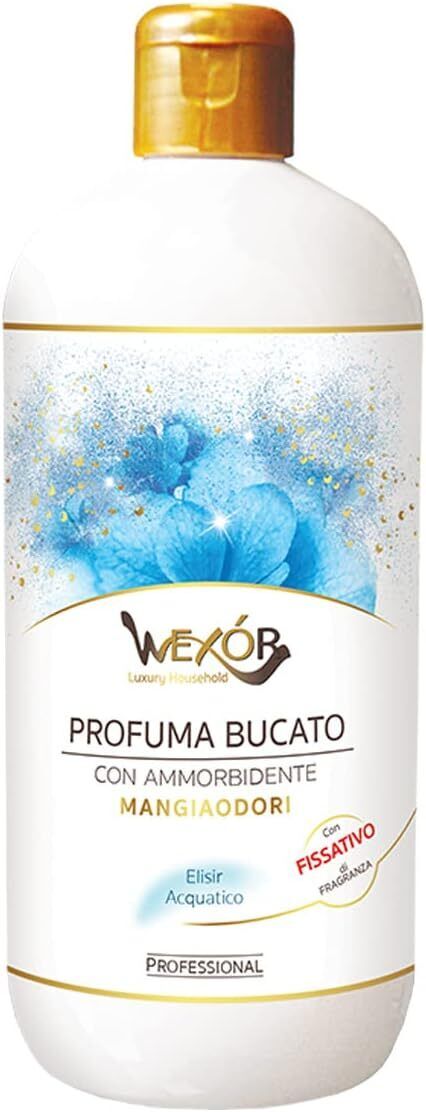 WEXOR WIT1020-305 PROFUMA BUCATO CON AMMORBIDENTE: ELISIR ACQUATICO 500 ml