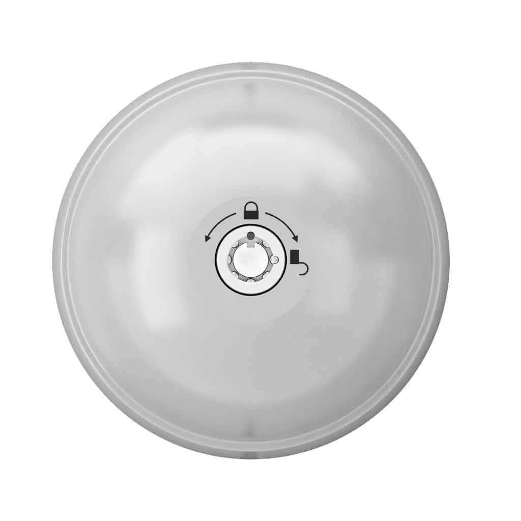 Meroni UFO3 SmartDuo Bianco -  Lucchetto per furgoni sfera fissa chiusura automa