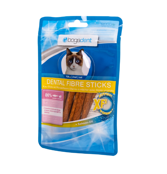 BOGADENT DENTAL FIBER STICKS SALMON CAT Sticks per la cura dentale con salmon...