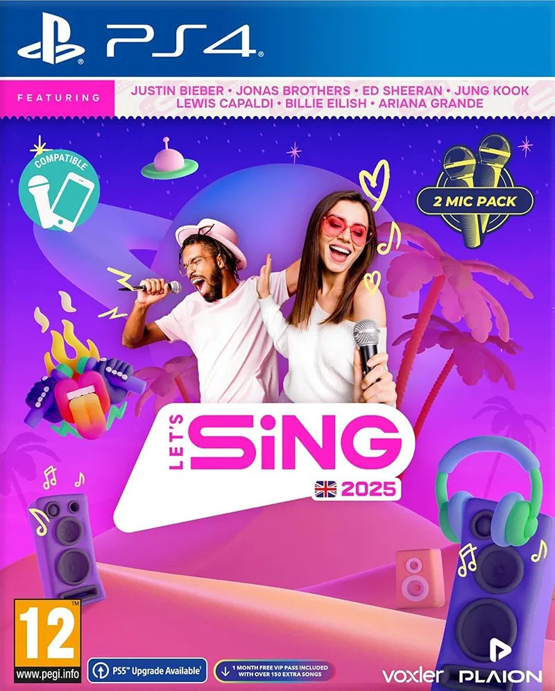 Let's Sing 2025 Juego Fisico para Consola Sony PlayStation 4