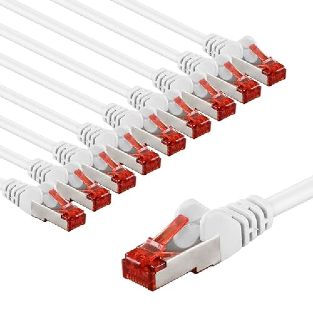 (TG. 5 metri) goobay 65989 - Cavo di rete CAT6 in set/cavo patch schermato S/FTP