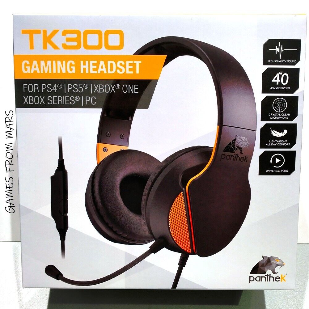 CUFFIE GAMING WIRED PANTHEK TK 300 NUOVO Comp PS5 PS4 Nintendo Switch Xbox PC