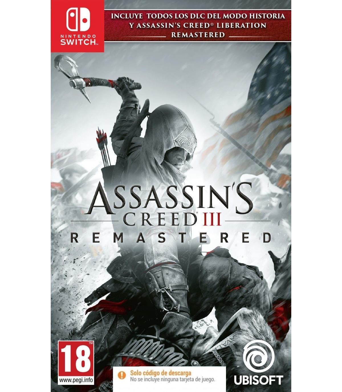 Assassin'S Creed III Remastered [DIGITAL] Juego para Nintendo Switch [PAL ES]