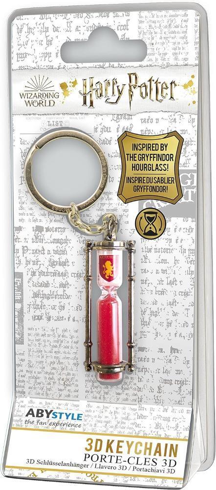 KEYCHAIN/PORTACHIAVI - HARRY POTTER: THE GRYFFINDOR HOURGLASS (3D) Abystyle