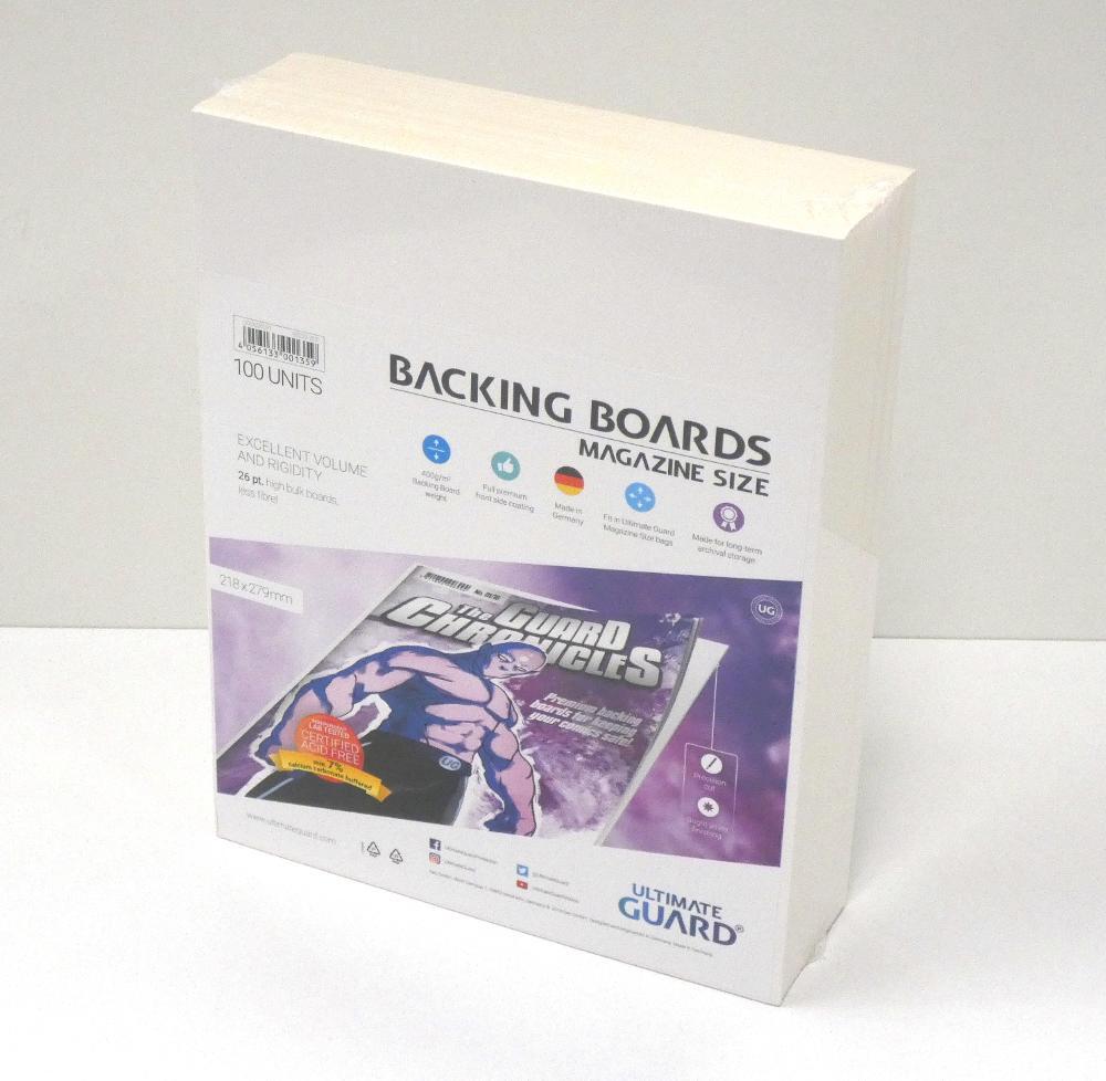 COMIC BACKING BOARDS/CARTONCINI - MAGAZINE SIZE 21,8x27,9cm 100pz Ultimate Grade