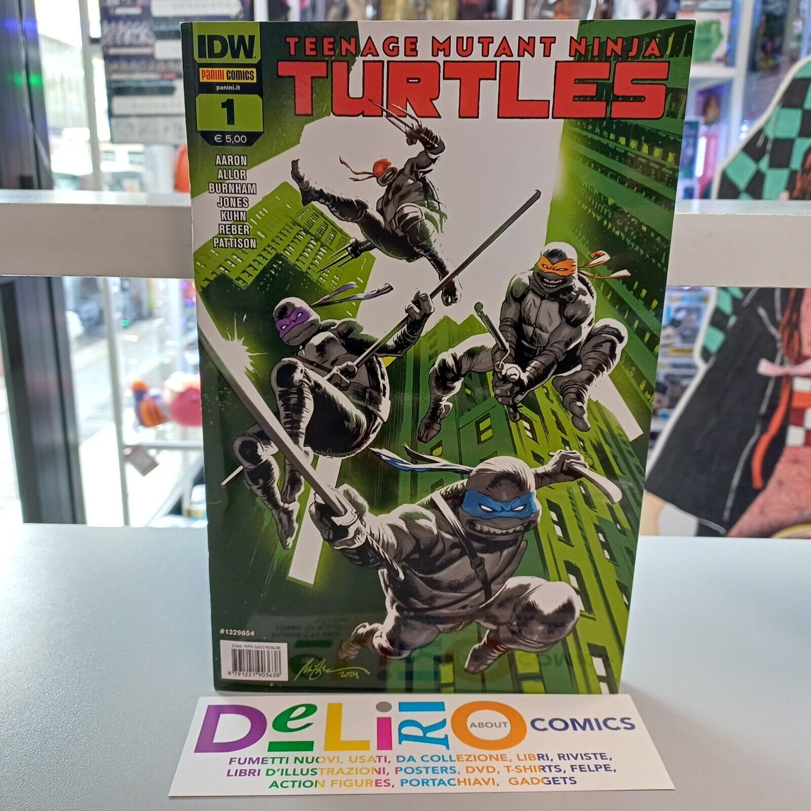 TEENAGE MUTANT NINJA TURTLES N.1 Ed. PANINI SCONTO 5%
