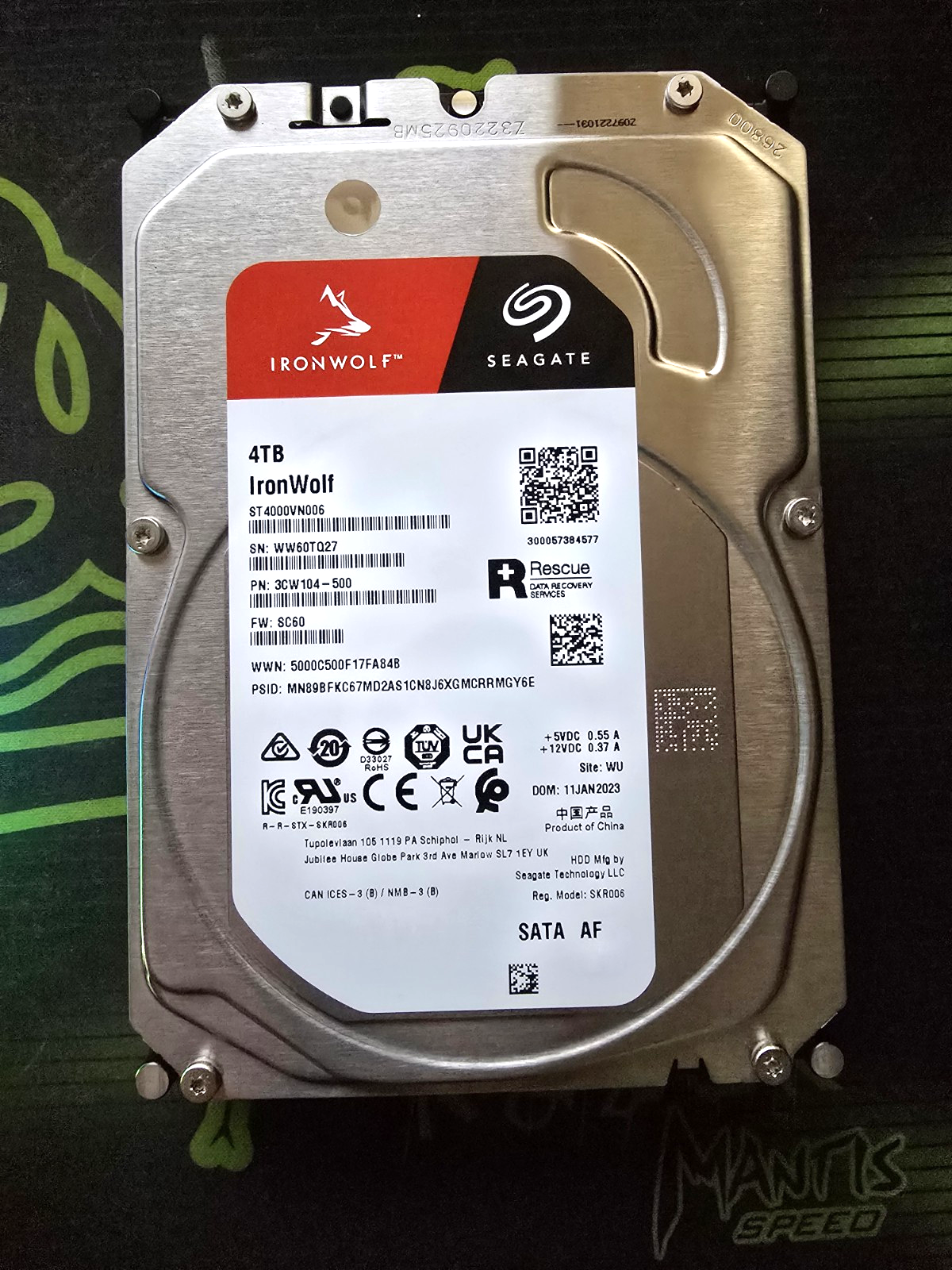 HARD DISK 4 TB IRONWOLF SATA 3 3.5" NAS (ST4000VN006) NAS