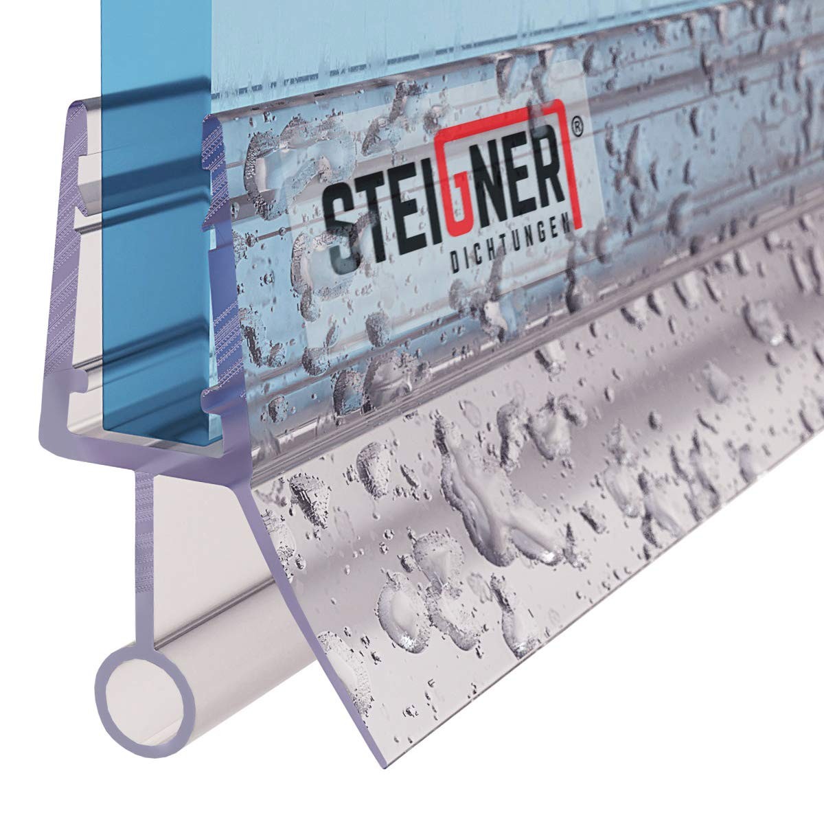 STEIGNER Guarnizione doccia, 60cm, per spessore vetro 6/7/ 8 mm, (o0l)