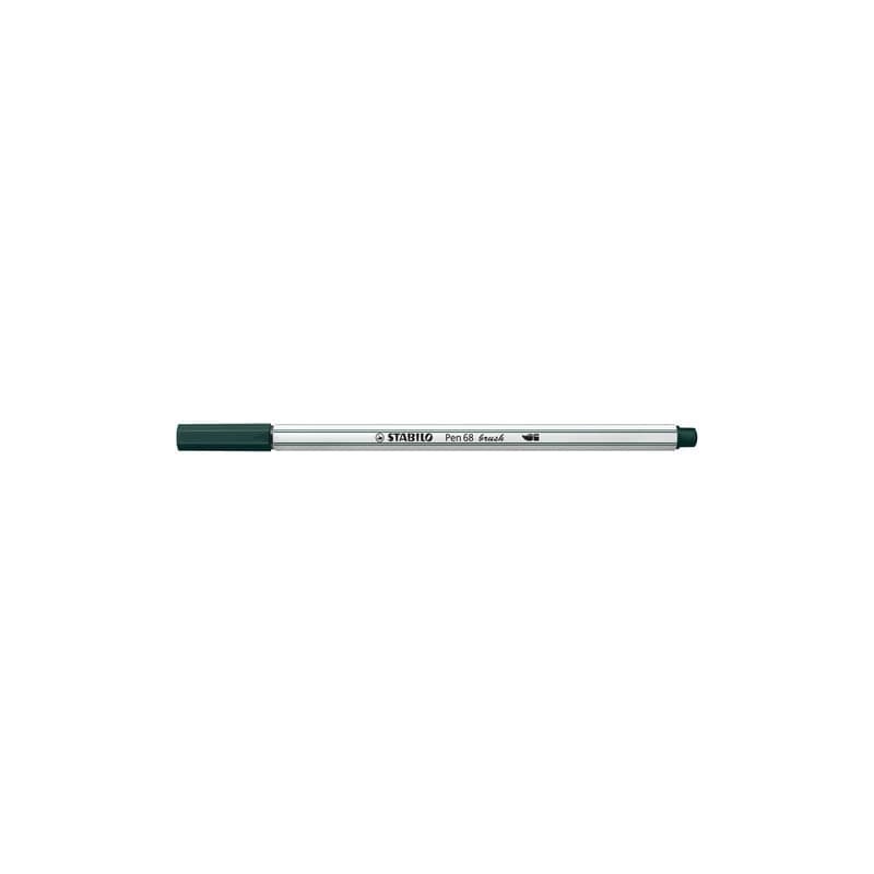 Pennarello Stabilo Pen 68 brush - punta a pennello - M 1 mm verde terra 568/63