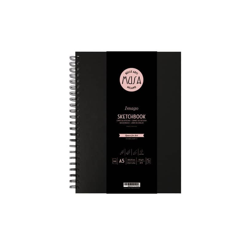 Blocco con spirale Imago SKETCH Musa 100 pagine 105 g formato A5 MU124595