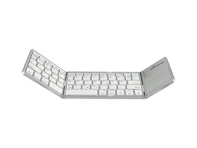 MEDIARANGE MROS133 60% Wireless Bluetooth QWERTZ Argento Foldable wireless