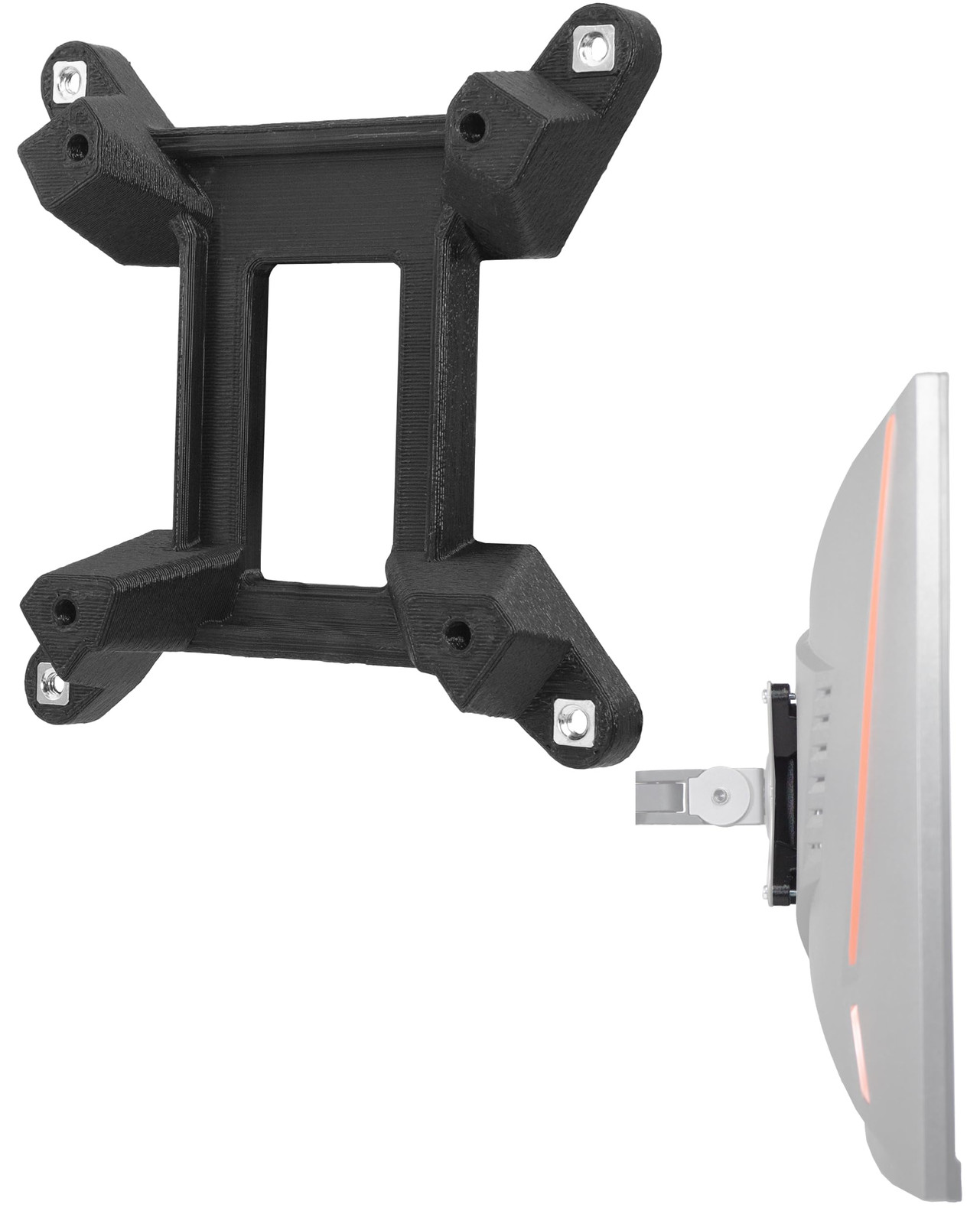 3IDEE Adattatore VESA per MSI Optix Monitor (MAG240VC, MAG24C, MAG270CR, (P4k)