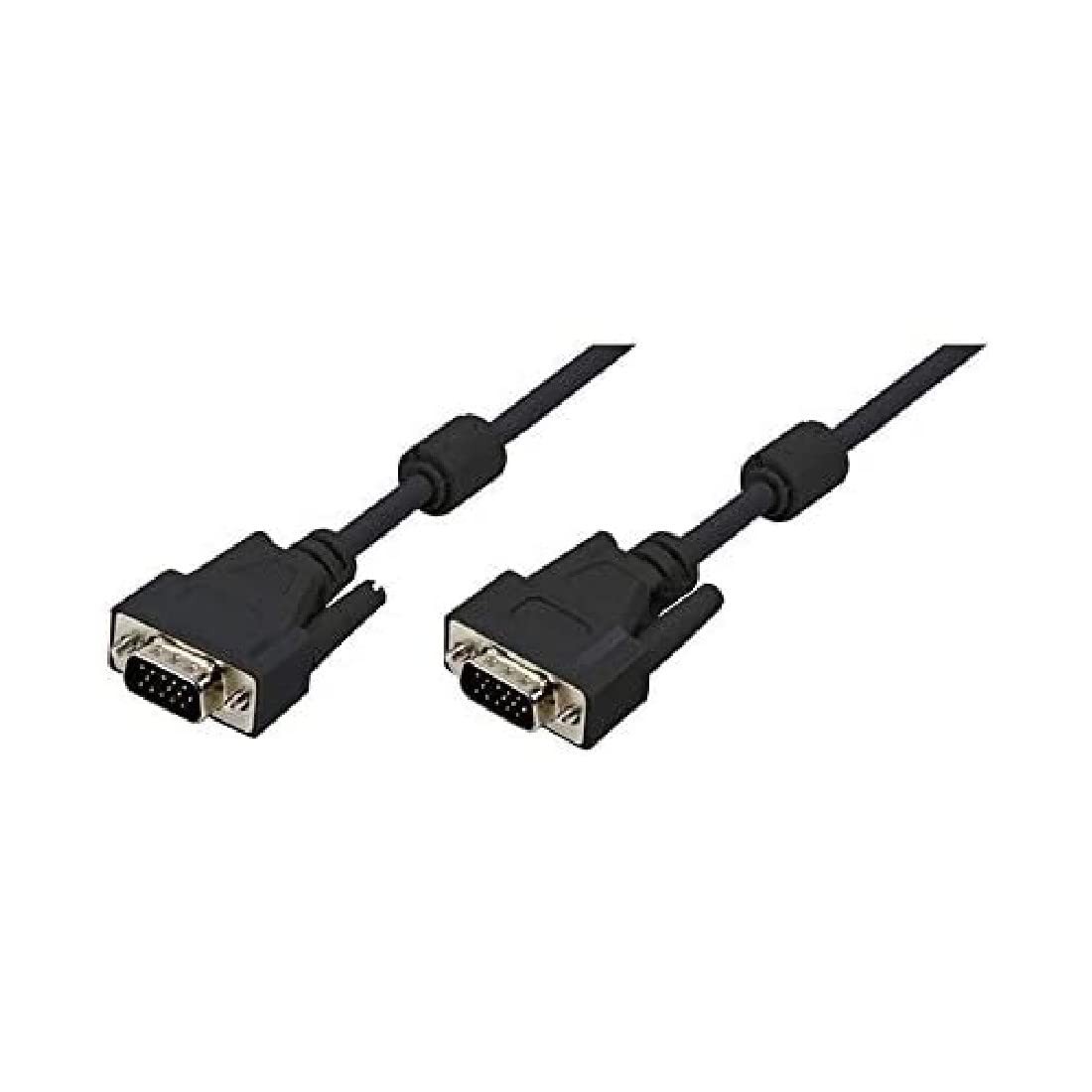 Logilink CV0003 Double Shielded 15-Pin Male to Male VGA Monitor Cable, 5 Meter L